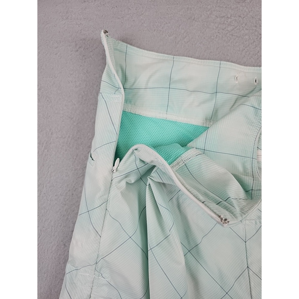 Athleta Skort Size 10P  Green Plaid Active Golf Tennis Performance Style 214970 - Picture 8 of 9